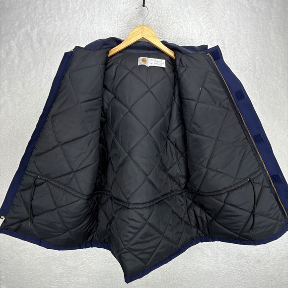 Carhartt Arctic Jacket Nylon Quilt Lined Mens 48 XL CQ182 NVY Navy Blue NWT NOS - Picture 3 of 16